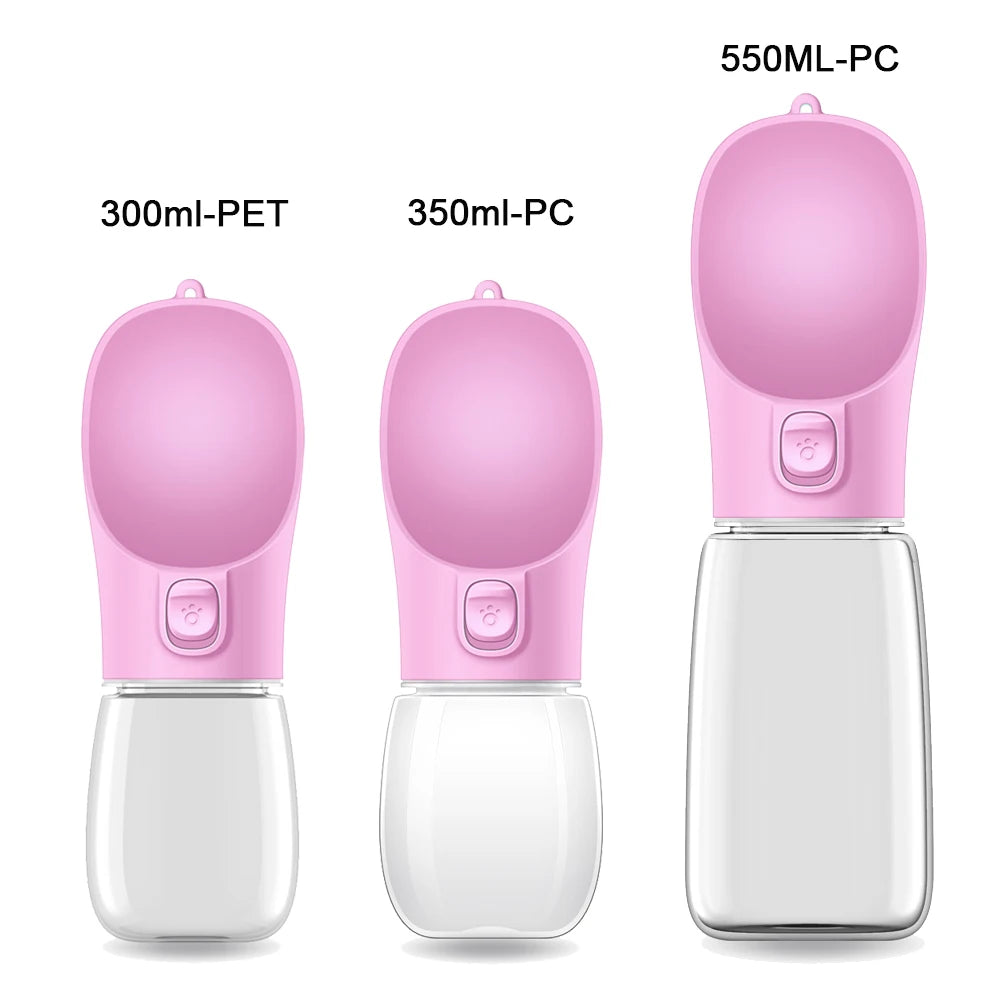 550ml Big Dog Water Bottle For Small Medium Dogs Cat Portable Outdoor Walking Puppy Pet Drinking Bowl Golden Retriever Supplies